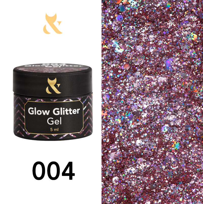 F.O.X gel-polish Glow Glitter Gel 004 5 ml